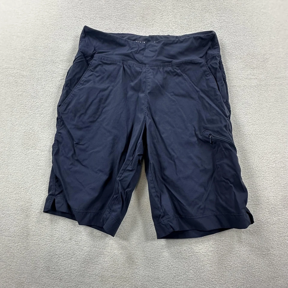 Bermuda Mountain Hardwear Feminina Pequena Marinha Dynama Caminhada Bolsos Elásticos - Imagem 1 de 4