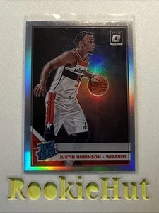 Justin Robinson 2019-20 Donruss Optic Rated Rookie Silver Prizm RC #174 - Imagen 1 de 2