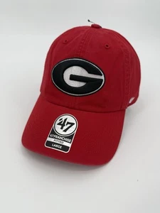 NEW ‘47 Brand Georgia Bulldogs Dad Hat Mens Large Fitted Red Franchise - Picture 1 of 4