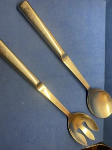 Metall (Edelstahl) - Salatbesteck / Gabel & Löffel - Bild 1 von 8