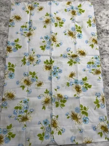 Vintage Morgan Jones Blue Green Floral Standard Pillowcases Set Of 2 NWOT - Picture 1 of 7