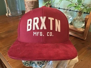 New BRIXTON BRX TN MFG. CO. Hat Cap, BURGUNDY, SnapBack - Picture 1 of 5