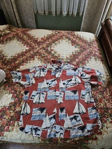 Camisa Café Luna Para Hombres XL Óxido Tarjetas Postales Envíos Estampado Hawaiano Botón Manga Corta - Imagen 1 de 12