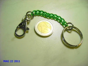  PORTACHIAVI MOSCHETTONE CON CATENA   TIPO 24 - Foto 1 di 1