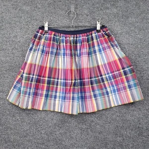 Polo Ralph Lauren Skirt Girls XL 16 Youth Pink Plaid Mini Pleated A Line Pull On - Picture 1 of 10