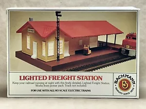 Vintage Bachmann Lighted Freight Station Kit- HO Scale Train No. 46-1216 NOS - Picture 1 of 7