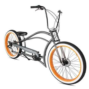 29" Inch 7 Speed Beach Cruiser Stretch Bike for Adults Fat tires F&B Disc Brake - Picture 1 of 9