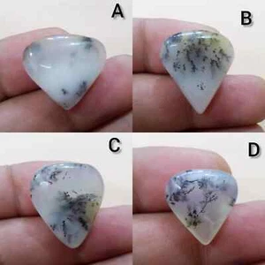 Huge Design Dendrite Opal Cabochon Pear Shape Loose Gemstone For Making Jewelry - Picture 1 of 13