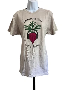 Hanes Size M Beige Central Oregon Locavore Short Sleeve Tee - Picture 1 of 4