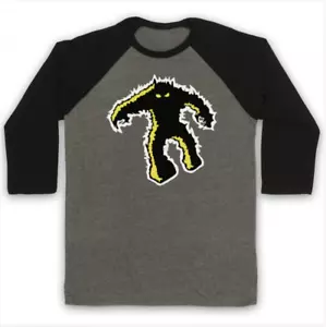 SPACE INVADERS YELLOW MONSTER 1980's VIDEO GAME ARCADE 3/4 SLEEVE BASEBALL TEE - Picture 1 of 20