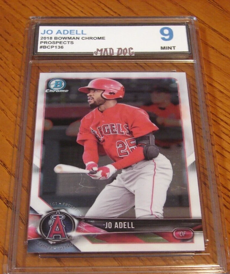 JO ADELL Rookie****2018 Bowman CHROME PROSPECTS****MINT 9****ANGELS--MAD Dog - Image 1 of 1