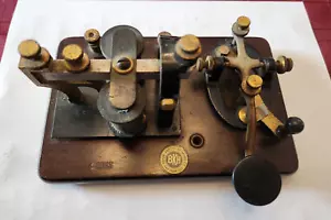 Juego de telégrafo vintage marrón Knecht Heimann señal aprendiz - Imagen 1 de 11