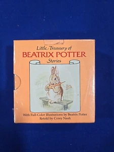 LITTLE TREASURY of BEATRIX POTTER STORIES BOX SET of 6 MINI Book 1985 Sealed - Picture 1 of 6