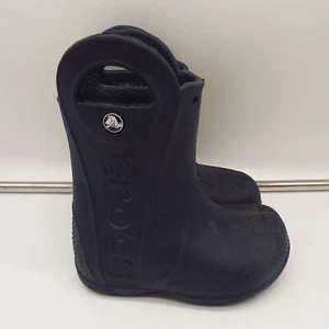 Crocs Handle It Blue Rubber Rain Boots Boys Children C7 - Picture 1 of 7