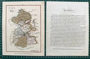 1776 Antique Map; County Dublin, Ireland by Bernard Scalé - Picture 1 of 3