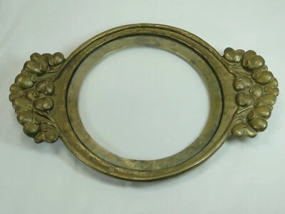 Messing Tablett Schale mit Glasboden Obstschale - Bild 1 von 4