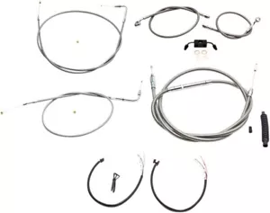 Kit completo de cables de acero inoxidable LA Choppers para manillar Mini Ape (LA-8211KT2-08) - Imagen 1 de 1