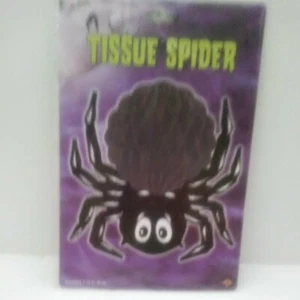 Beistle 14" Honeycomb Tissue Hanging Spider Halloween 1976 Scary - Picture 1 of 6
