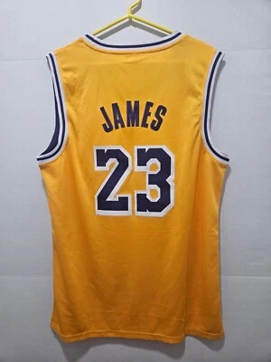 Camiseta de baloncesto LEBRON JAMES #77 City of Angels camiseta amarilla púrpura grande Foto 1 de 4