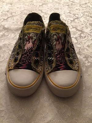 ED HARDY KIDS SHOES SZ 2 - Image 1 of 4