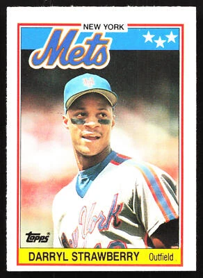1988 Topps UK Minis Darryl Strawberry #76 New York Mets Baseball Card - Image 1 of 2
