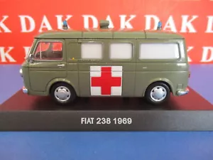 Die cast 1/43 Modellino Furgone Police Polizia Fiat 238 1969 Ambulanza Ambulance - Foto 1 di 3