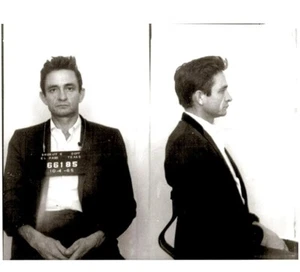 Johnny Cash Mugshot GLOSSY 4x6 PICTURE PHOTO PRINT Musician Mug Folsom Jail - Picture 1 of 1