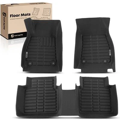 3 件前后黑色脚垫衬里适用于别克 LaCrosse 2010 2011 2012 - 2016 — 第 1/4 张图片