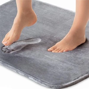 New- Thick Memory Foam Bath Rugs, Soft Absorbent Velvet Bathroom Mat - Picture 1 of 7