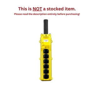 CONDUCTIX 80 SERIES - 6-BUTTON PENDANT, DUAL-SPEED SWITCHES - Picture 1 of 3