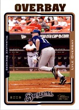 2005 Topps Milwaukee Brewers Baseball Card #4 Lyle Overbay