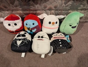 Set of 7 Original Squishmallows Nightmare Before Christmas 7" Brand New W/ Tags! - Picture 1 of 16