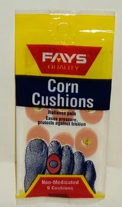 1 Package Of Fays Quality Corn Cushions Super Adhesive Non Medicated 9ct - Picture 1 of 1