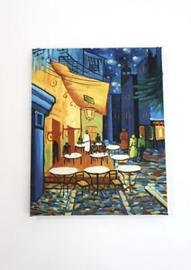 Vincent Van Gogh “Cafe At Arles” - Reproduction- Oil On Canvas 8” X 10” - Picture 1 of 8