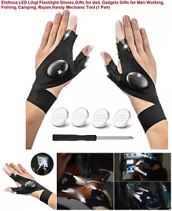 1 Paar Fingerhandschuhe mit LED Licht Taschenlampe Werkzeuge Outdoor Ausrüstung Rettung Taschenlampe - Bild 1 von 10