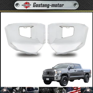 Nuevo juego de extremos de parachoques laterales de conductor y pasajero cromados para Toyota Tundra 2014-2021 - Imagen 1 de 10