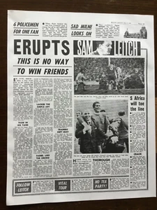 POSTER/NEWSPAPER PAGE : 2nd MAY 1965 : LIVERPOOL WIN CUP BY BEATING LEEDS UNITED - Picture 1 of 24