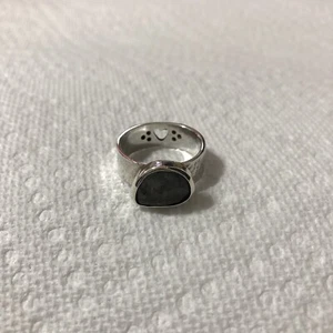 NAj Ring gehämmert Stil Sterlingsilber 925 mit Stein Größe 8,5 - Bild 1 von 20