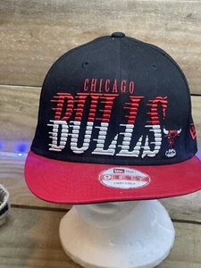 Cappello snapback Chicago Bulls NBA New Era 9FIFTY snapback nero rosso cappello berretto - Foto 1 di 7
