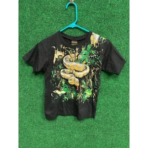 Wild Planet Snake Serpent Youth Boys 12 ( L ) T-shirt Black New W/ Tag Unisex - Picture 1 of 8
