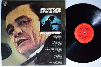 JOHNNY CASH At Folsom Prion And San Quentin COLUMBIA 2xLP VG++ gatefold  - Image 1 of 3