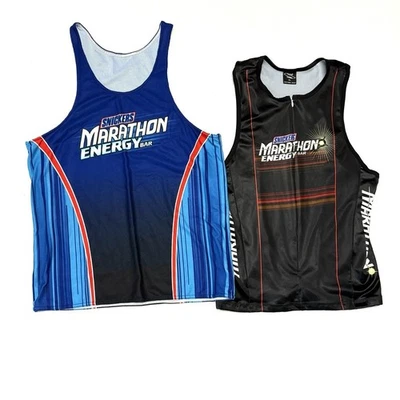 Voler Cycling Jerseys Lot Of 2 Snickers L/XL Marathon Energy Bar USA Bundle VTG - Image 1 of 4