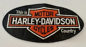 9.5 " HARLEY-DAVIDSON OVAL JACKET PATCH BAR & SHIELD NEW NOS - Picture 1 of 1
