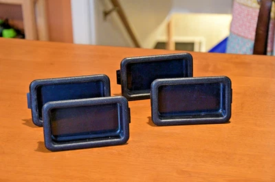 Moldura de manija de puerta interior azul Volvo 240 244 245 240DL (4) 2 L 2 R Foto 1 de 3