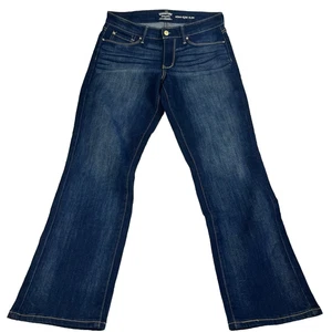 Signature Levi's High-Rise Slim Bootcut Jeans W28 L32 Dark - Picture 1 of 10