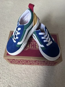 Vans Yacht Club Old Skool elastische Schnürschuhe Größe 6 UK 22,5 Euro Kleinkind - Bild 1 von 10