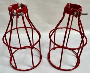 "2" Vintage Industrial Problemi Protezione Lampadina Morsetto su Lampada Gabbia Scoiattolo (A8) - Foto 1 di 7