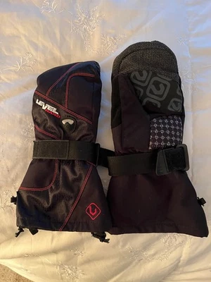 Guantes de snowboard LEVEL ~ NUEVOS SIN ETIQUETAS ~ Mns M/Wns L ~ con forros extraíbles Foto 1 de 2