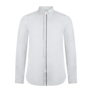 Armani Exchange - Camicia bianca con abbottonatura coperta per uomo - Foto 1 di 1