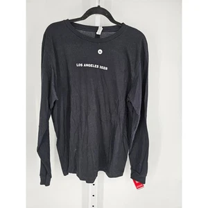NWT Bella + Canvas Women's Black Long Sleeve Los Angeles 2028 T-Shirt Size XL - Picture 1 of 4